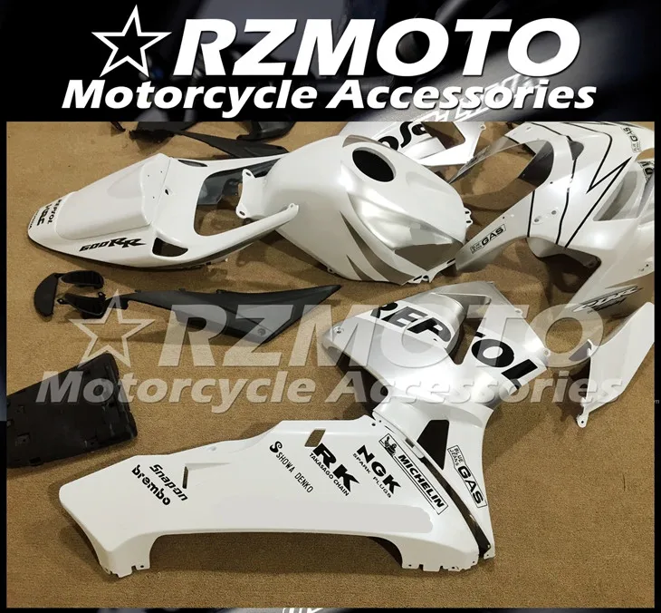 4 подарки ABS мотоцикл полный обтекатель комплект подходит для CBR600RR F5 2005 2006 05 06 cbr600 600RR тела набор Белый