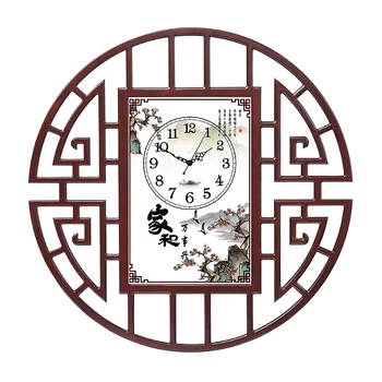 

Chinese style clock wall living room home fashion watch mute personality creative art life