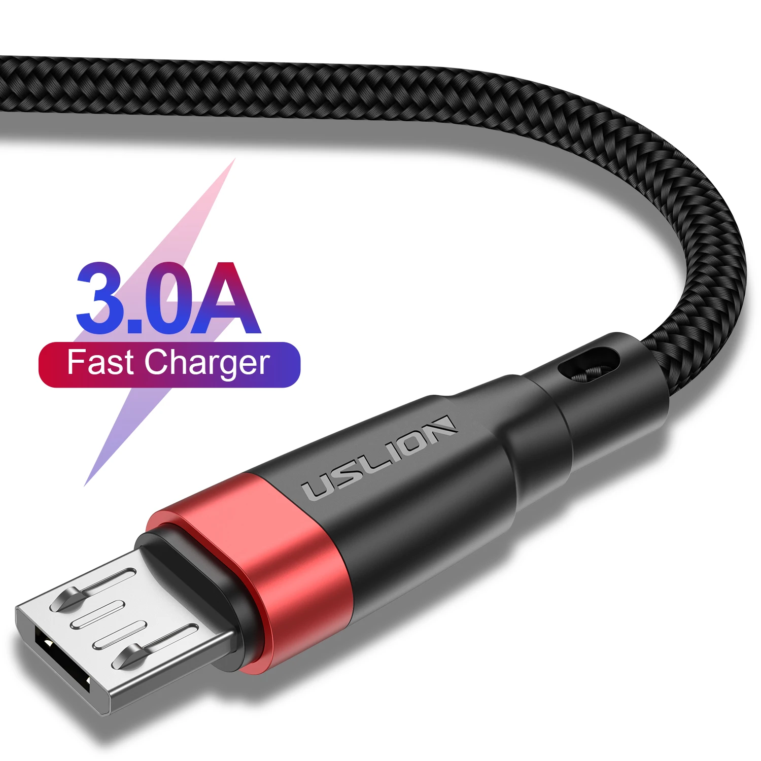 USLION Micro USB Cable for Samsung Android Data Cable Cord QC 3.0 Fast Charging Cable for Xiaomi Redmi Mobile Phone USB Cable USLION Micro USB Cable for Samsung Android Data Cable Cord QC 3.0 Fast Charging Cable for Xiaomi Redmi Mobile Phone USB Cable