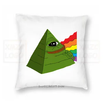 

Illuminati Pepe Pyramid Colors Art Mens Pillow case Women Men