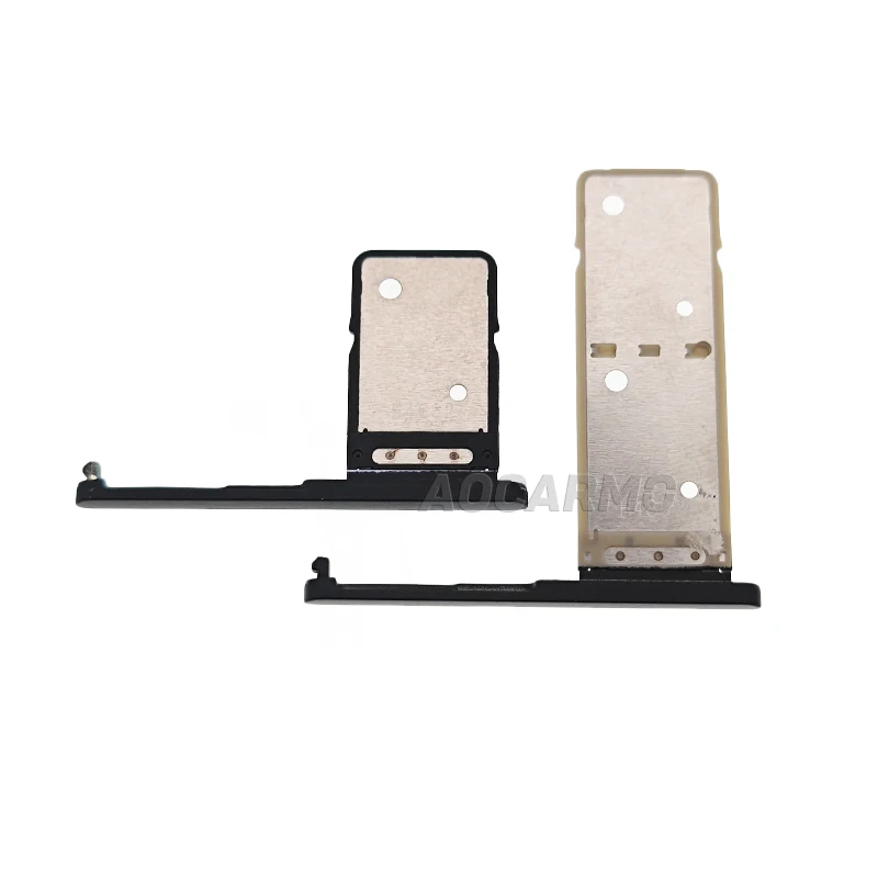 Aocarmo Único Titular Bandeja de Cartão Sim Duplo Slot com Plugue da Capa para Sony Xperia Xa2 Ultra Xa2u H4233 H4213 Polegada Substituição - Image 2