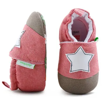 

6-12 Months Autumn Shoes Cute Star Print Infant Unisex Baby Warm Cotton Anti-Slip Soft Sole First Walkers Casual Walking Shoes