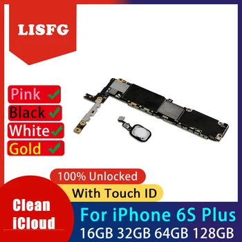

For iPhone 6s Plus Motherboard With Touch ID/Without Touch ID Clean iCloud Logic Board For iPhone 6s Plus 5.5inch Mainboard