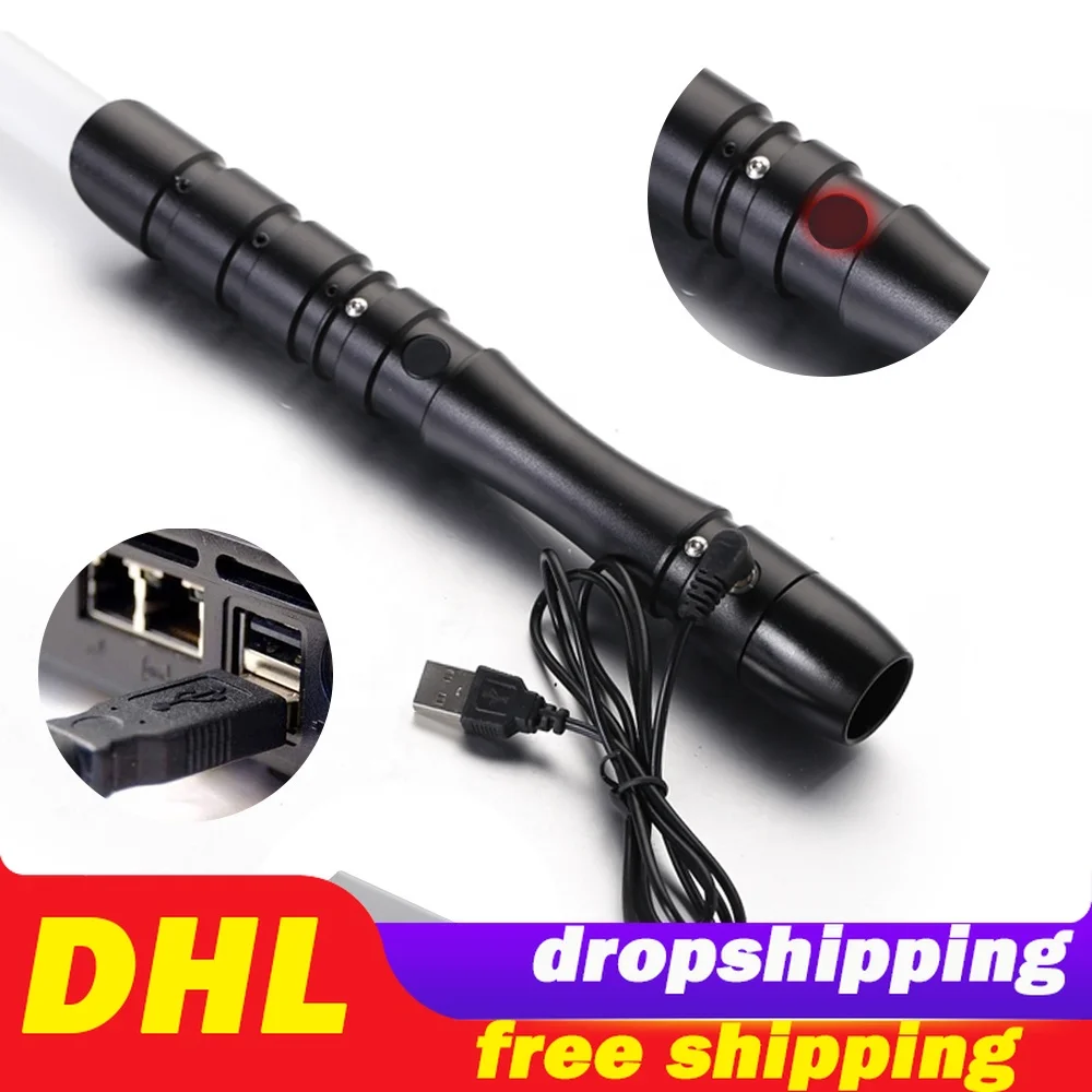 YDD LED Lightsaber Rechargeable Light Sound Multiple Modes FOC Lock Up Metal Hilt Force FX Hard Sword Jedi Smith Light Saber