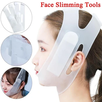 

Silicone Face Slimming Bandage Reduce Double Chin Thin Face Anti Wrinkle Facial Massager Belt Sleeping Face-Lift Bandage