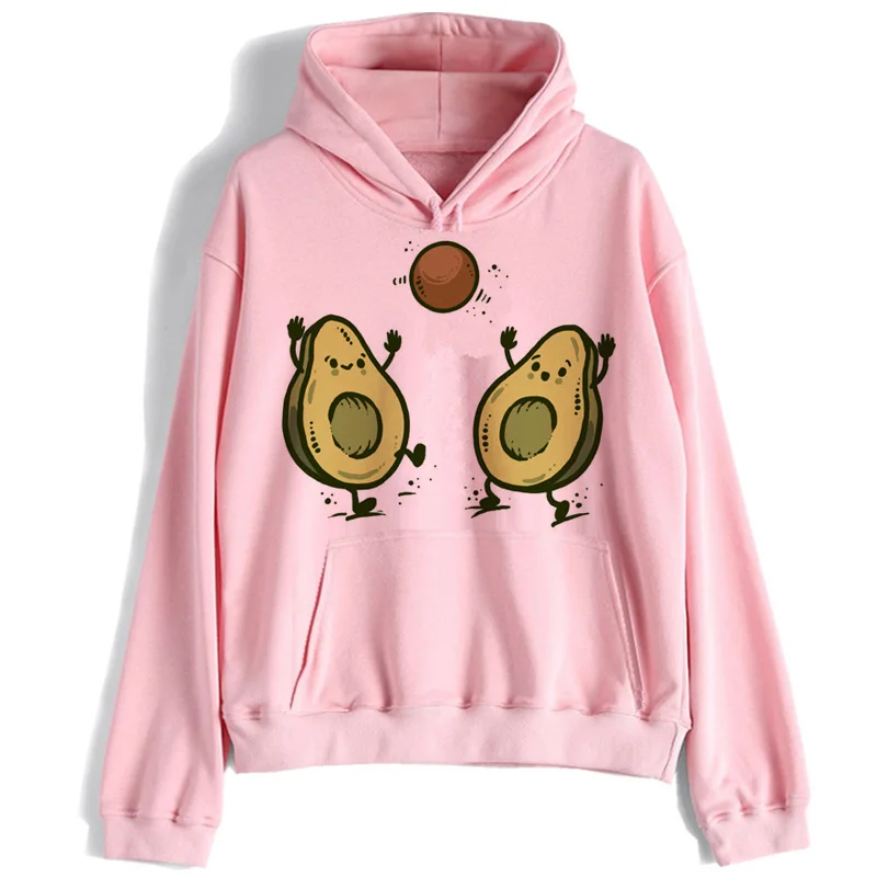 Авокадо толстовки для женщин ulzzang мультфильм kawaii толстовка с капюшоном корейский