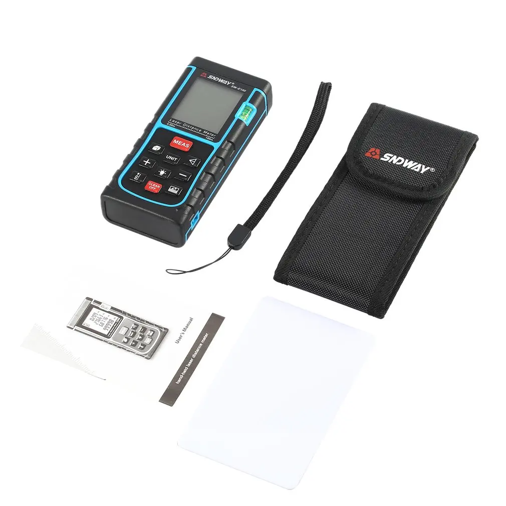 

SNDWAY 100M SW-E100 Handheld Laser Distance Meter Range Finder Trena Laser Rangefinder Laser Tape Measure Distance Tool
