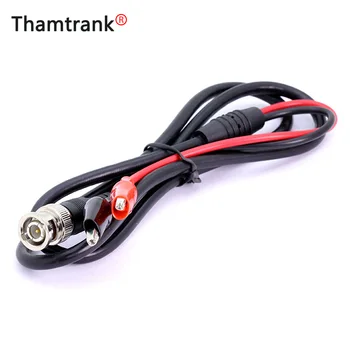 

10pcs/lot BNC Male Plug to Dual Alligator Clip Oscilloscope DIY Test Probe Leads Crocodile Clips Roach Clip Cable