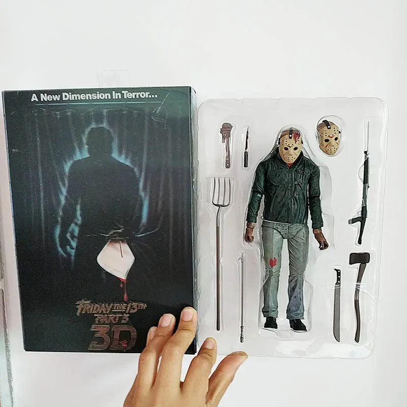 18 см NECA 3D пятница 13-я часть 3 Джейсон фигурка модель игрушки кукла для подарка