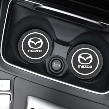 

2PCS Car Water Cup Bottle Holder Anti-slip Pad Mat for Mazda 2 Mazda 3 MS 6 CX-5 CX5 CX3 CX7 Artzma Car Styling