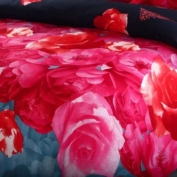 

4pcs Bedding Set Fitted Sheet Bed Cover Bedclothes Home Textiles 3D Printed Bed Sheets And 2 Pillowcases Queen King Size