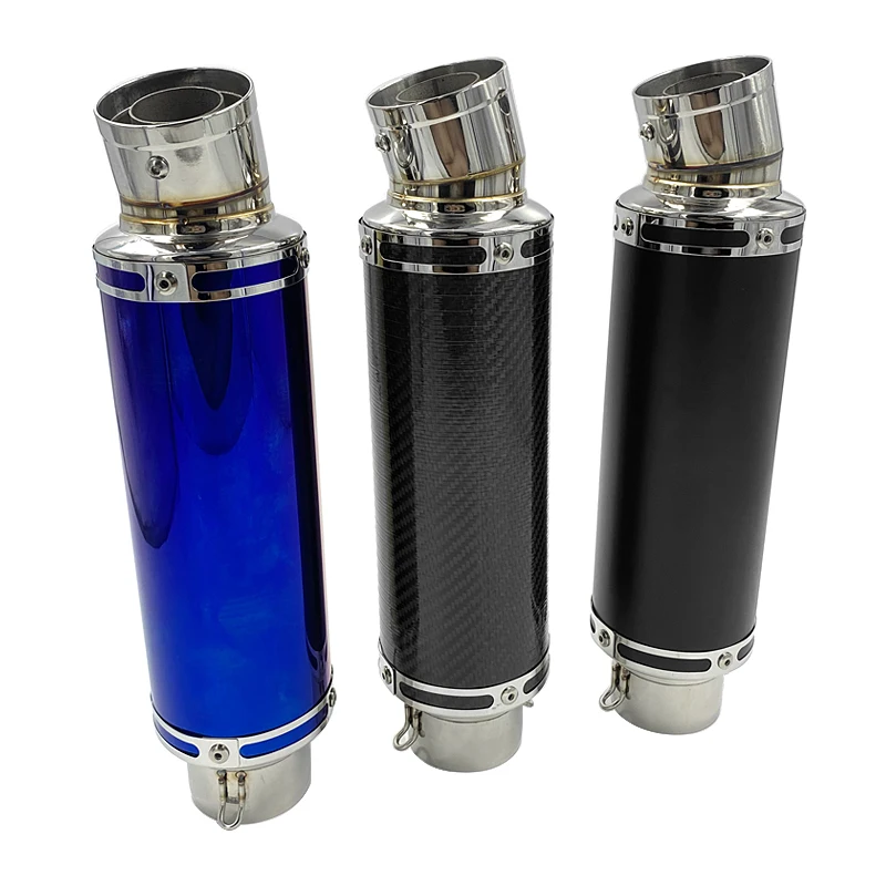 60mm Diameter Slip On Exhaust System Muffler Pipe including DB Killer Silencer Universal fits Motorcycles R6 ZX-6R S1000RR3