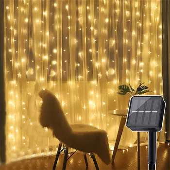 Solar LED Netto Licht Outdoor Thuis Tuin Gordijn Waterdicht Grid Light String Visnet Licht Lantaarn Tuin Decoratie