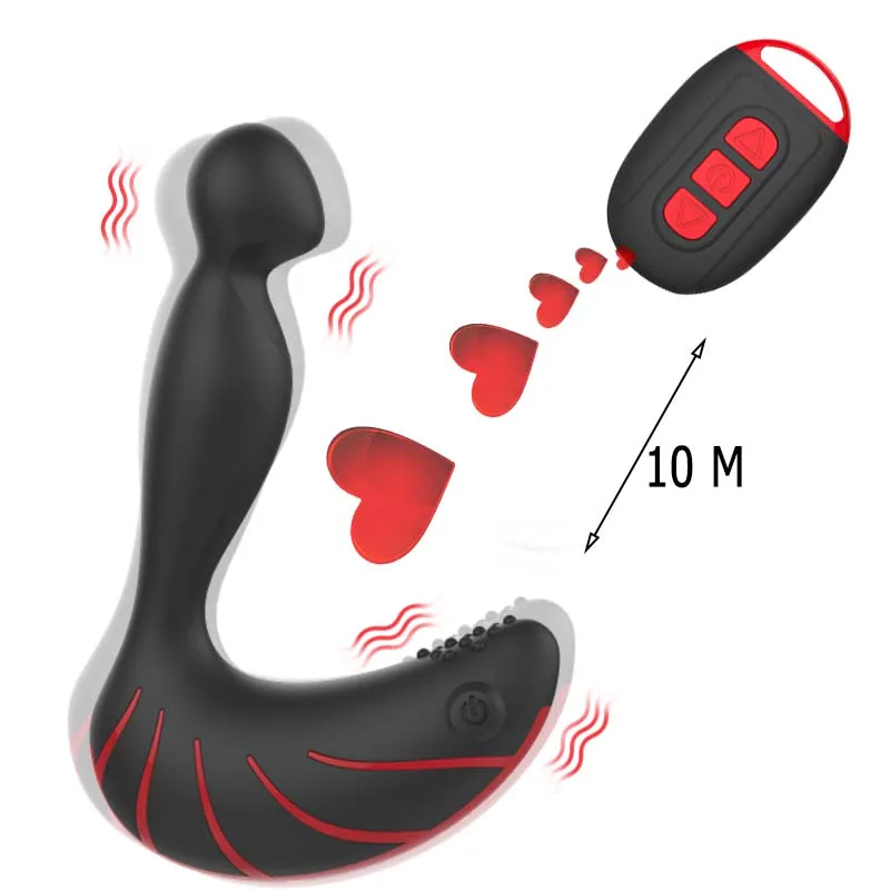 Wireless Remote Control Anal Vibrator Prostate Massage Anus Butt Plug 10 Modes Vibrating Sex Toys for Men Male Masturbator U124 | Красота и