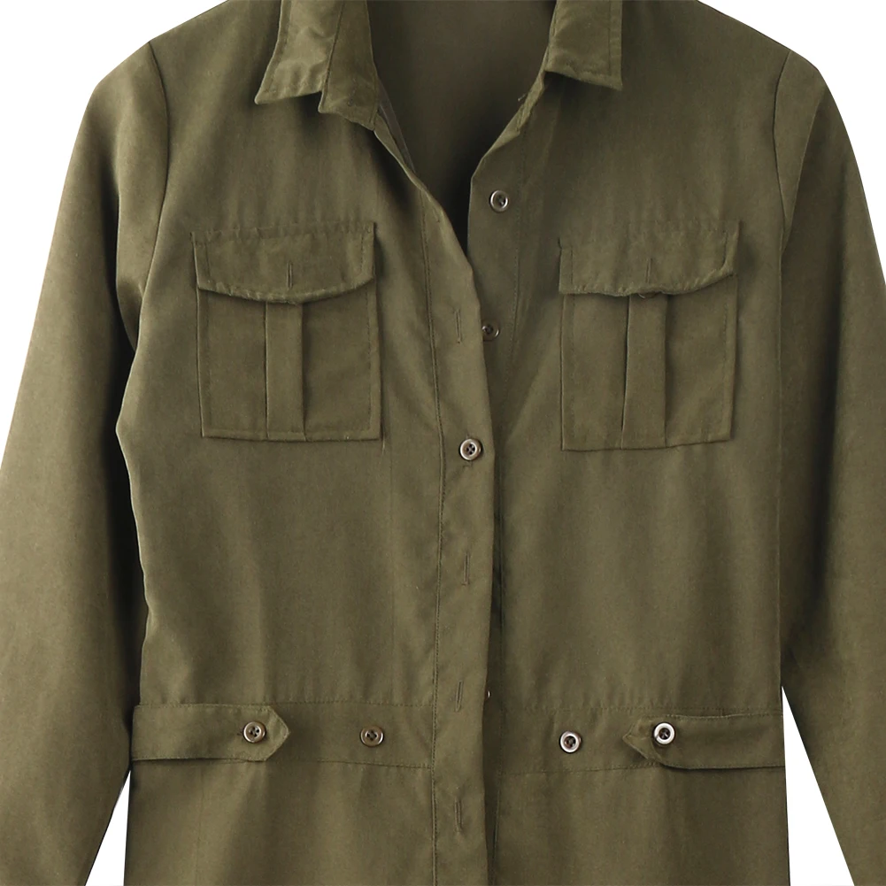 Местная Стоковая Женская Клубная одежда v-образный вырез обтягивающий комбинезон для вечеринок комбинезон и комбинезон зеленые армейские брюки