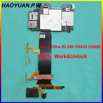 

HAOYUAN.P.W Original Working Unlocked Mainboard Motherboard flex Cable For Sony Xperia Z Ultra XL39h LTE C6833 C6806