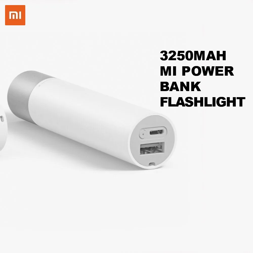 Внешний аккумулятор Mi Power Bank Flashlight| 3250mAh | Фонарик micro USB Xiaomi Гарантия Быстрая