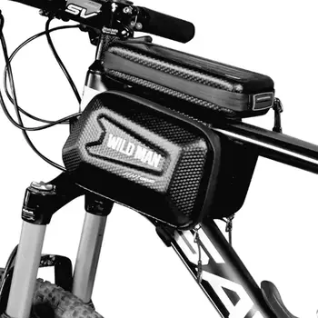 

New Bicycle Bag Waterproof Touch Screen Hard Shell Saddle MTB Bag Riding Cycling Motorcycle Large Capacity Phone GPS Holder