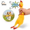 Screaming Chicken Pets Dog Toys Squeeze Squeaky Sound Safety Rubber For Dogs  1