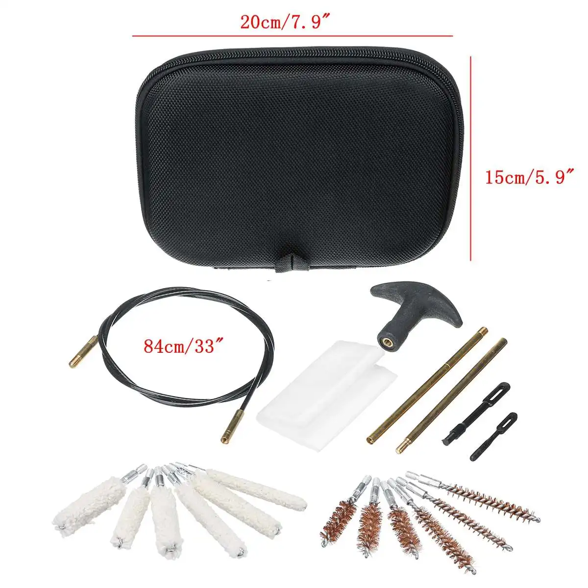 16pcs Universal Gun Cleaning Kit For Rifle Pistol Handgun Shotgun Professional Cleaning Set Gun Brush Tool