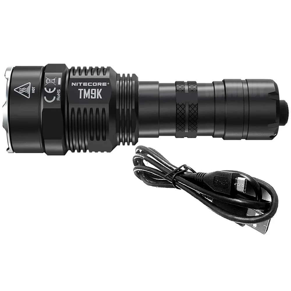 US $137.56 NITECORE Searchlight Super Bright Torch Spotlight TM9K 9500LM Rechargeable CREE XPL HD V6 9LEDs Flashlight Include Battery Pack