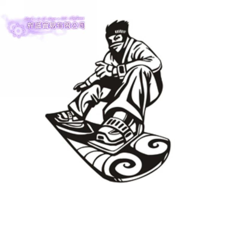 Ski Sticker Snowboarding Decal Skiing Posters Vinyl Wall Decals Pegatina Quadro Parede Decor Mural Ski Sticker