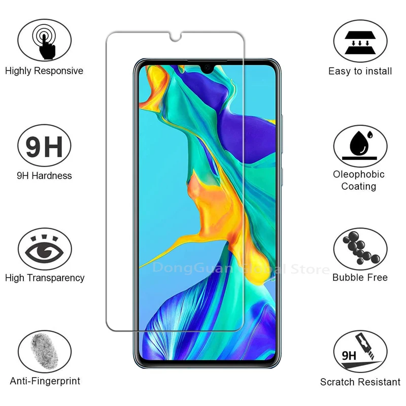 mobile protector 4Pcs Tempered Glass For Huawei P9 P10 P20 Pro P30 P40 Lite E P Smart Z 2019 2020 2021 Screen Protector Mate 10 20 30 Lite Glass best phone screen protector