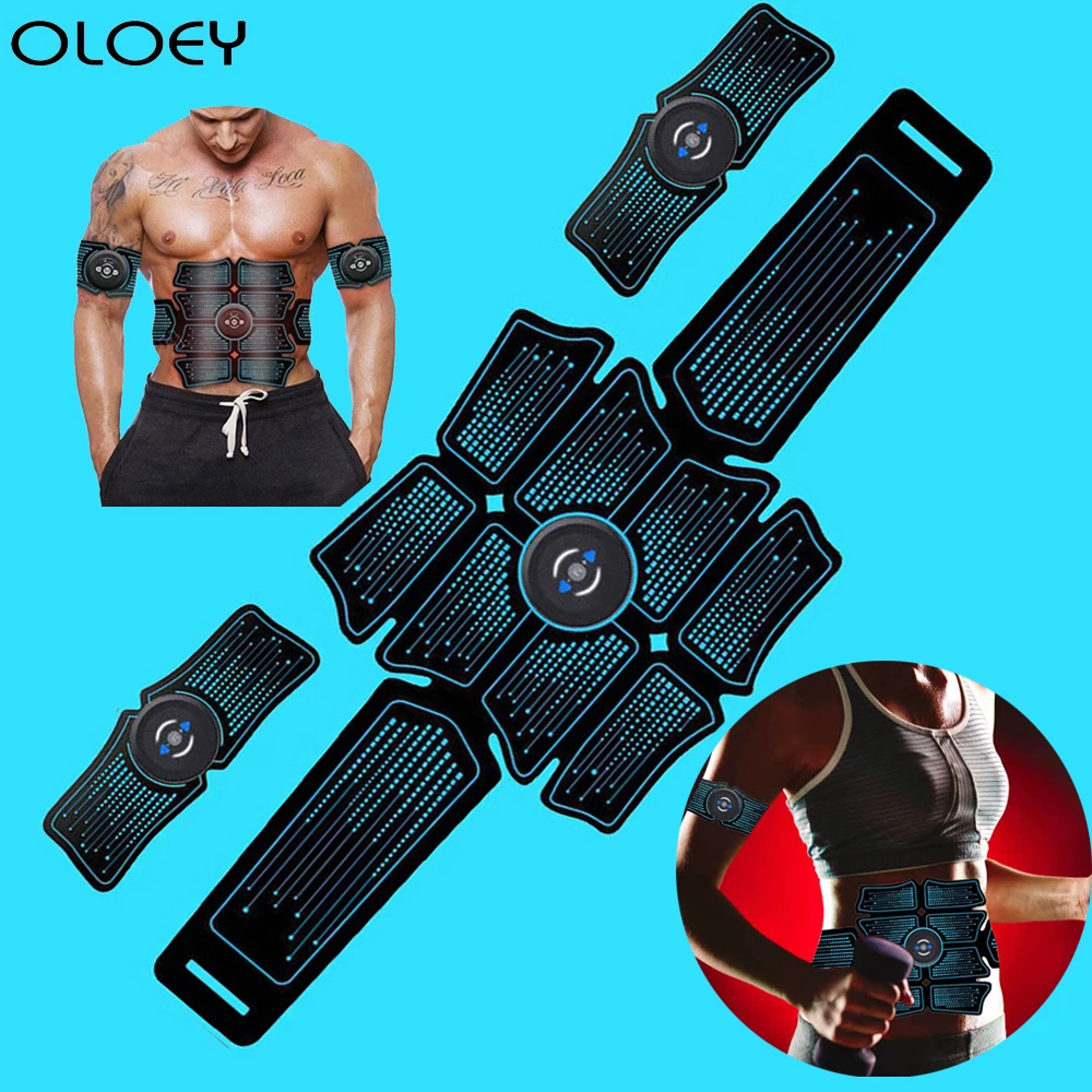 

EMS Musculation Equipment Muscle Stimulator Smart Fitness Training Electric Massager Body Slimming Belt USB Recharge Home Gym