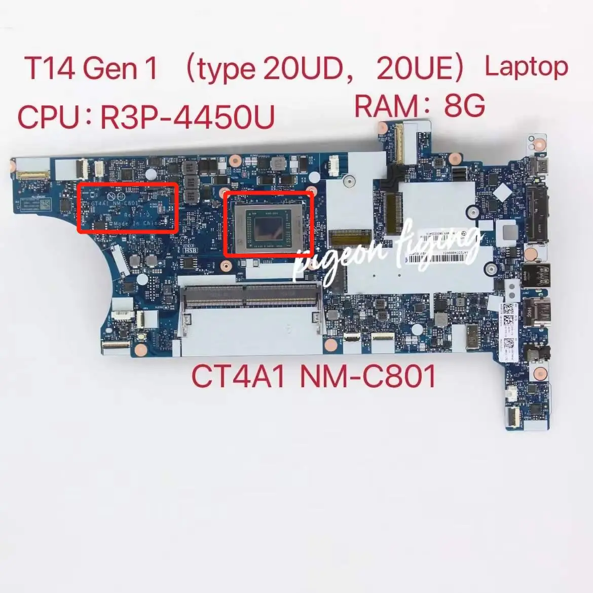 NM C801 Mainboard For Thinkpad T14 Gen 1 Type 20UD 20UE Laptop nm-c801-mainboard-for-thinkpad-t14-gen-1-type-20ud-20ue-laptop