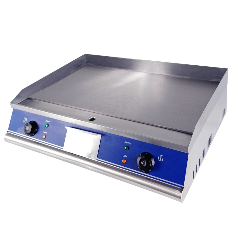 

Commercial Electric Griddle Grill Flat Top Countertop Griddle with Adjustable Thermostatic Control Stainless Steel Large Grill