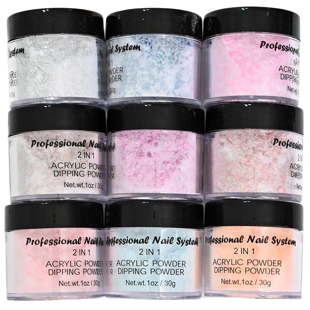 301oz Color Acrylic Powder Bundle Glitter Acrylic Powder Artisan