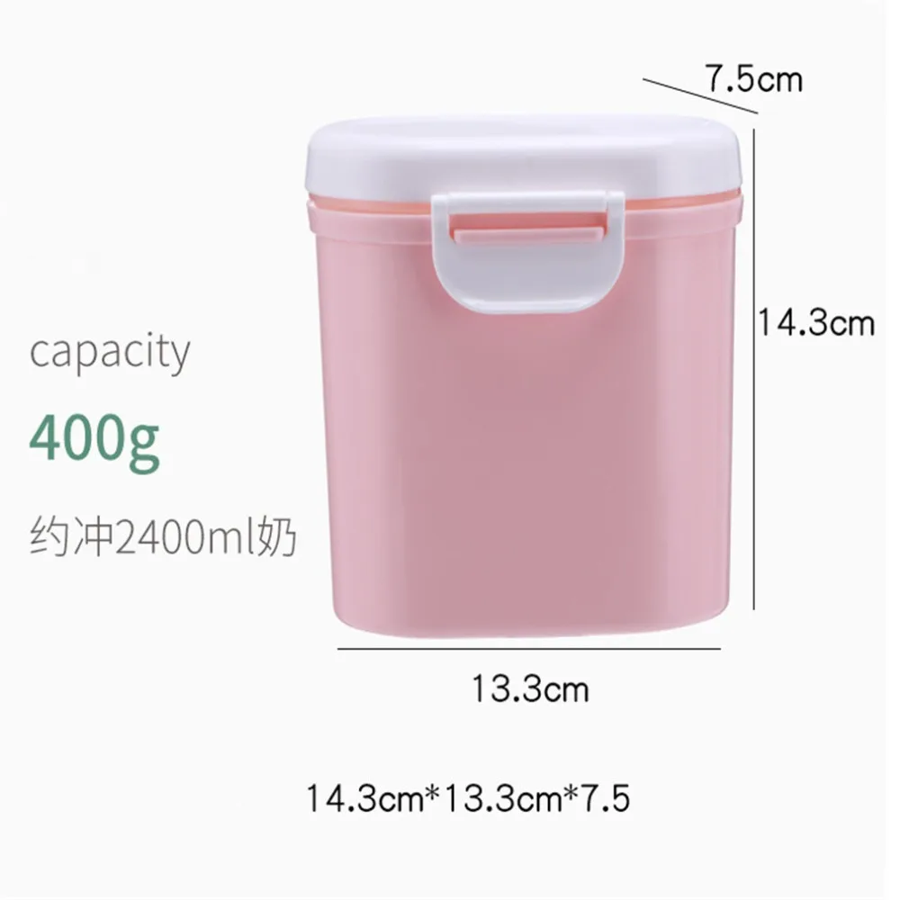 Baby Formula Milk Storage Infants Portable Milk Powder Formula Dispenser Food Container Storage Feeding Box for Kids Food PP Box