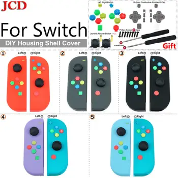 

JCD Plastic for Joy-Con Replacement Repair Kit DIY Case Cover Housing Shell for Nintend for Switch Controller with Screwdriver