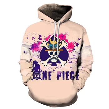 

Hip Hop ONE PIECE Printed 3D Sweatshirt Hoodies Men Women Anime Design Streetwear Long Sleeve Hoody For Male Pullover Man Jacket
