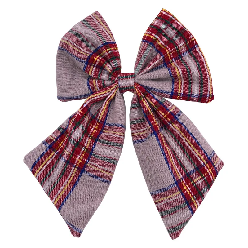 Preppy-823 Из хлопка и льна, банты, бутик волосы бант Заколки для волос в морском стиле лук заколки для волос для девочек Для женщин аксессуары для волос Головные уборы - Цвет: Preppy-823