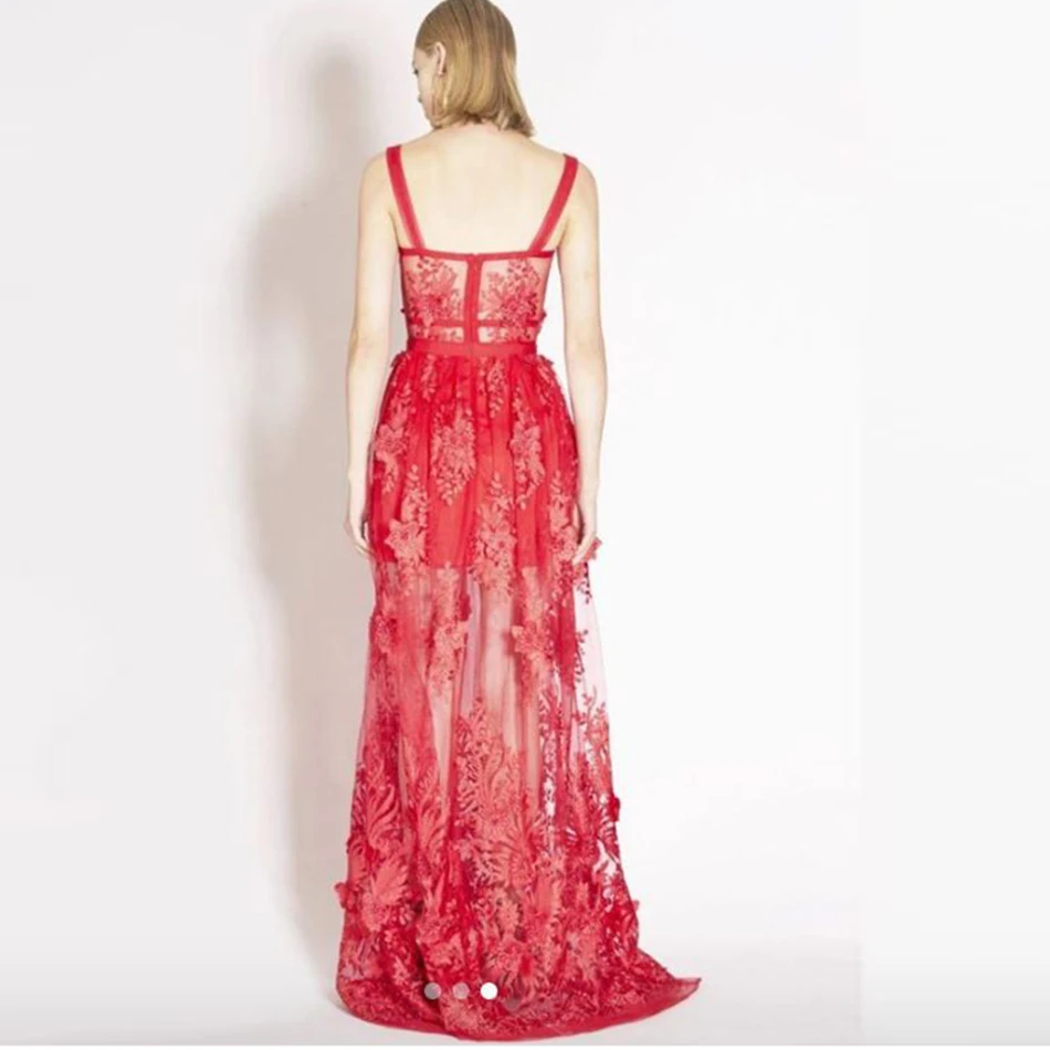 Amily-c-High-quality-women-s-sexy-red-lace-women-s-bandage-dress-summer-2019-new