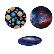 3x круглое покрытие стола, непромокаемая скатерть, для печати, 55 дюймов, диаметр, столешница