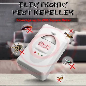 

Multifunction Effective Light Ultrasonic Repeller Control Electronic Mosquito Pest Repellent Rats Spider Cockroach Insect Killer