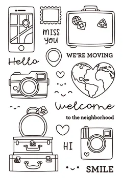 

Transparent Clear stamp and cutting dies DIY Silicone Seals Scrapbooking /Card Making/Photo Album Decoration