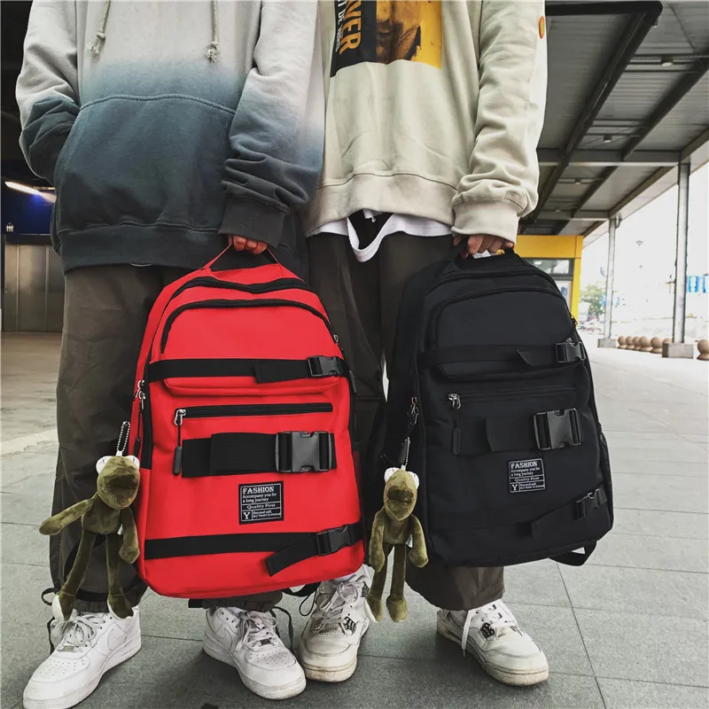 

Schoolbag 2020 New Style Fashion Casual Backpack Large Capacity Multi-pocket Skateboard Backpack