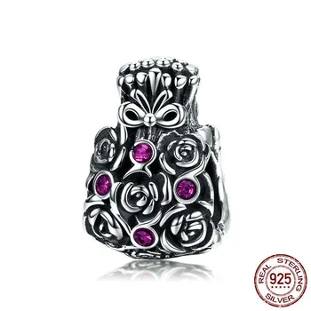 

Efile S925 sterling silver beads rose Fu bag beading bracelet accessories SCC962