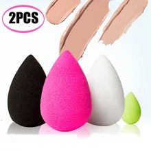 2 шт капли воды основа Косметическая пуховка макияж Гладкий безупречный латексный порошок Губка красота инструменты пудра слойка 32*46 мм мягкий