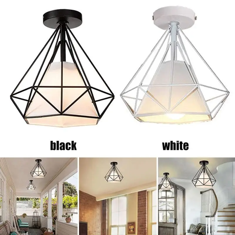 

E27 Metal Ceiling Lights Chandelier Minimalist Romantic Iron Ceiling Lights HangLamp Scandinavian Fashion Parlor