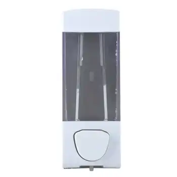 

350ml Bathroom Manual Plastic Soap Liquid Lotion Shampoo Dispenser Box