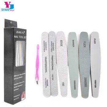 

7Pcs Per Box Nail File Sanding Buffer Set Professional Polisher Sponge Care All For Makeup Manicure Nails Art Tool Remover Kits
