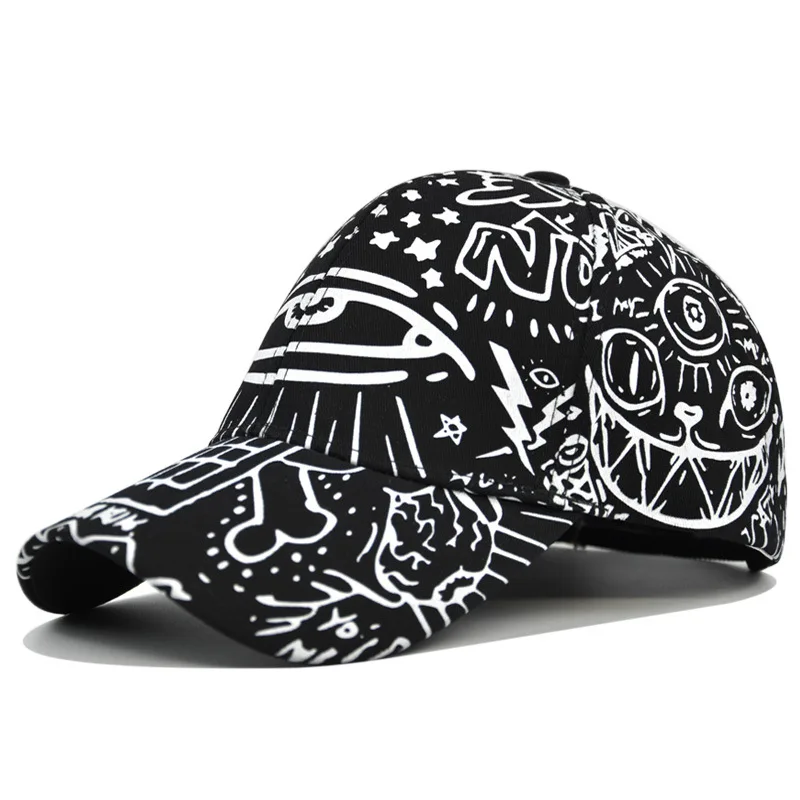

Baseball Cap Graffiti cap Snapback Hat Sun hat Spring Autumn baseball cap Street dance Hip Hop Fitted Cap Hats For Men Women