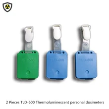 Подлинные 2 шт. TLD-600 термолюминесцентные персональные дозиметры радиологического излучения значки типа кумулятивный Дозиметр