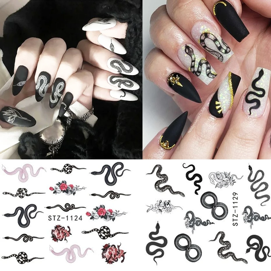 Red Black Colorful Dragons Nail Stickers Angel Virgin Mary Water Decals Temporary Tattoo Slider For Nail Manicure LESTZ1114-1137 nail stickers,nail art tools,nail art decoration,nail decals
