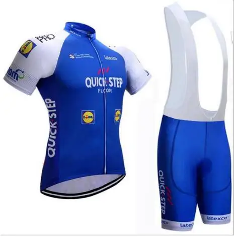 Команда Quick шаг etixx одежда для велоспорта Джерси Ropa Быстросохнущий велосипед для мужчин Летние pro велосипедные наборы 9D pad - Цвет: 1