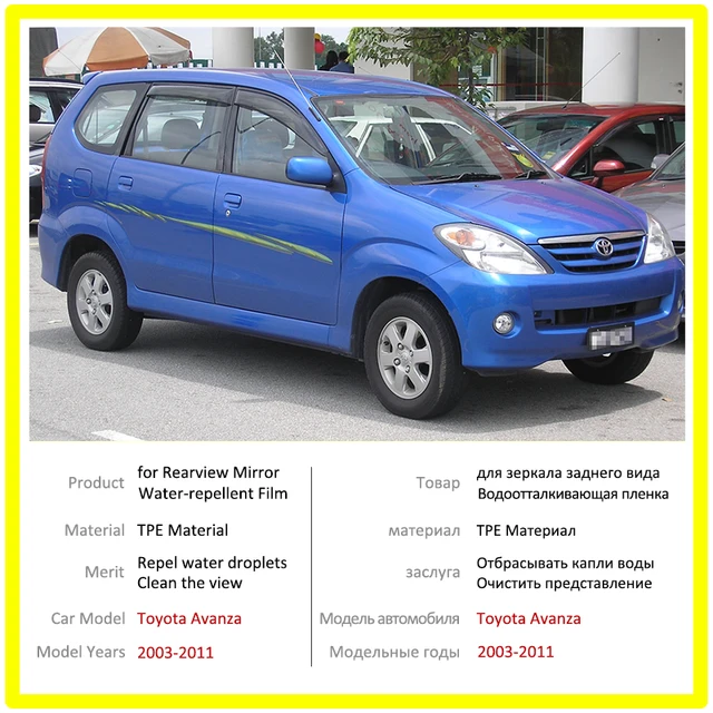 For Toyota Avanza 2003 2008 2009 2010 2011 F600 Rearview Mirror Film Hd Anti Fog Rainproof Auto Mirror Sticker Car Accessories Car Stickers Aliexpress